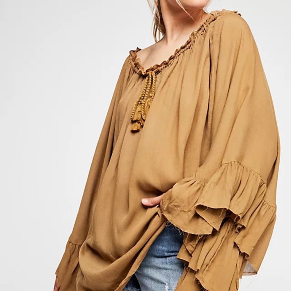 Free People Flowy Off The Shoulder Top